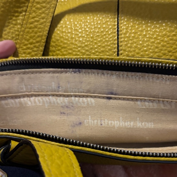 Christopher Kon Mustard Yellow Leather Bag - Picture 8 of 16